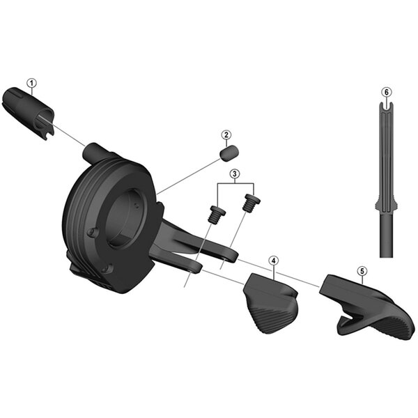 Shimano Shimano Spares SW-M9050 B lever, right
