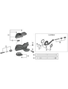 Shimano Shimano Spares SL-S7000 indicator unit, black