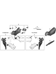 Shimano Shimano Spares ST-R8050 right hand button unit