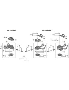 Shimano Shimano Spares SL-M6100 right hand main lever cover and fixing screw