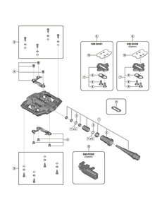 Shimano Shimano Spares PD-M821 Pedal axle assembly, right hand