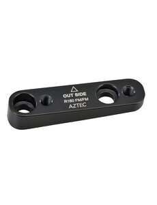  Aztec Adapter for flatmount calliper to flatmount frame, 160 mm rotor