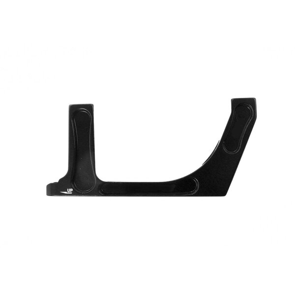 Aztec Adapter for post type calliper to flatmount fork, 180 mm rotor