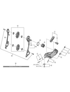 Shimano Shimano Spares RD-R8000 outer plate and fixing bolt, GS type