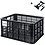 Basil Bicycle Crate MIK, Recycled Synthetic, Black