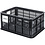 Basil Bicycle Crate MIK, Recycled Synthetic, Black