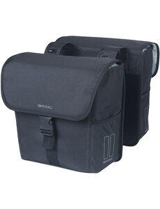  Basil GO Double Bag, Solid Black