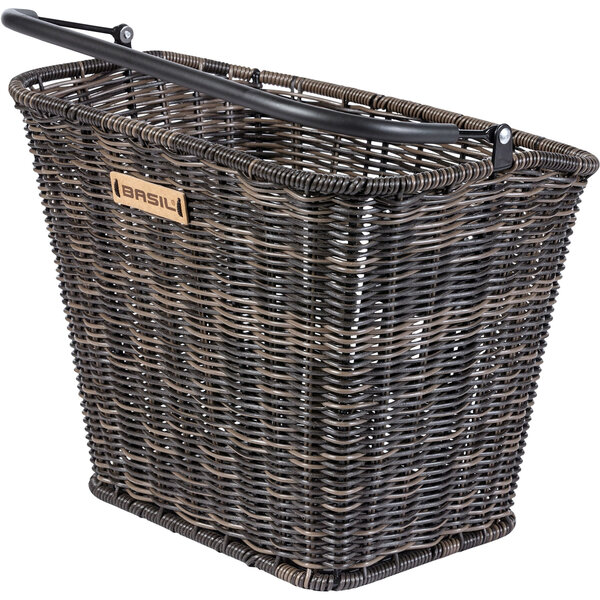 Basil Bremen Rattan Look KF Front Basket, Nature Brown