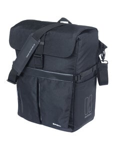  Basil Move Commuter Bicycle Bag MIK Studs, 15L, Black