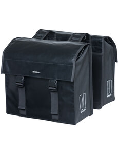  Basil Urban Load Double Bag, 48-53L, Black/Black