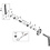 Shimano Shimano Deore FC-M6100 Left Hand Crank Arm, 165 mm