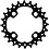 Shimano Shimano Deore FC-M617  10 Speed Double Inner Chainring, 24T-AZ