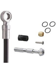 Shimano Shimano Deore SM-BH59 Disc Brake Cuttable Hose, MTB, Straight/Straight, Front 1000 mm, Black