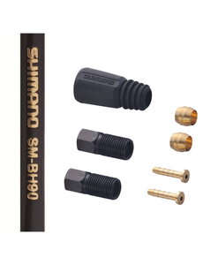 Shimano Shimano Deore SM-BH90 Disc Brake Cuttable Hose, Straight/Straight Banjo, Front, Black