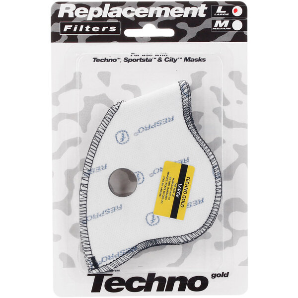 Respro Respro Techno Filters - Pack of 2, Gold