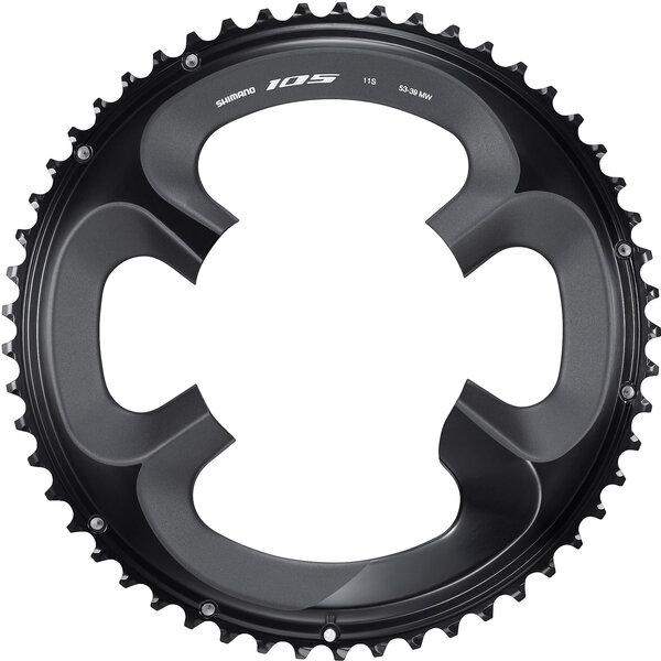 Shimano Shimano 105 FC-R7000 11 Speed Outer Chainring, 53T-MW, Black