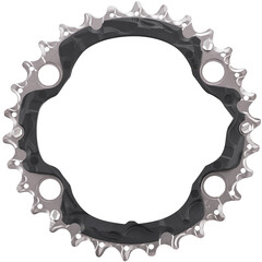 Hammasratas 32T Shimano Deore FC-M590 3x9 käiku 4 auku BCD 104mm, teras
