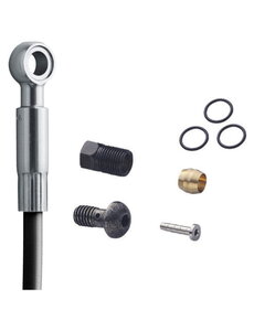 Shimano Shimano Deore XT SM-BH90  Disc Brake Hose, Long Straight Banjo, Rear, 2000 mm, Black