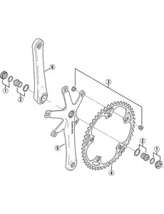 Shimano Shimano Dura Ace FC-7710 Track Outer Chainring 50T 1/2 X 3/32 Inch