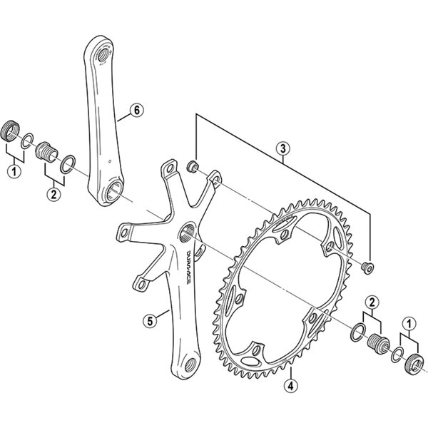 Shimano Shimano Dura Ace FC-7710 Track Outer Chainring 50T 1/2 X 3/32 Inch