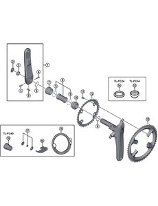 Shimano Shimano Dura Ace FC-R9100 11 Speed Inner Chainring 34T-MS For 50/34T