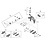 Shimano Shimano Dura Ace R55C4 R9210 Cartridge Brake Shoe Direct Mount, Alloy Rim, Black, Pair