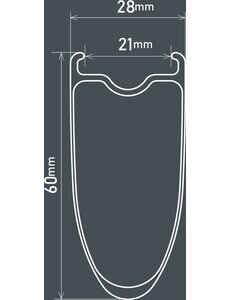 Shimano Shimano Dura Ace WH-R9270-C60-TL Disc Carbon Clincher 60 mm, 12-Speed Rear 12x142 mm