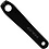 Shimano Shimano GRX FC-RX600 Left Hand Crank Arm Unit, Black