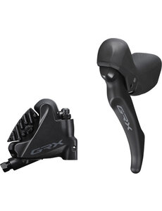 Shimano Shimano GRX BL-RX600  Hydraulic Disc Brake Lever Bled With BR-RX400 Calliper, Left Rear