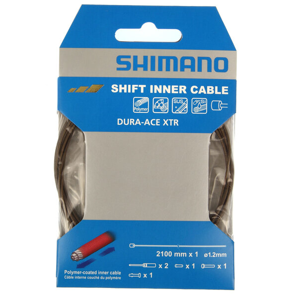 Shimano Shimano Dura-Ace Road Polymer Coated Gear Inner, 1.2 mm X 2100 mm