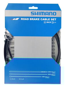 Shimano Shimano Road Brake Cable Set With Stainless Steel Inner Wire, Black