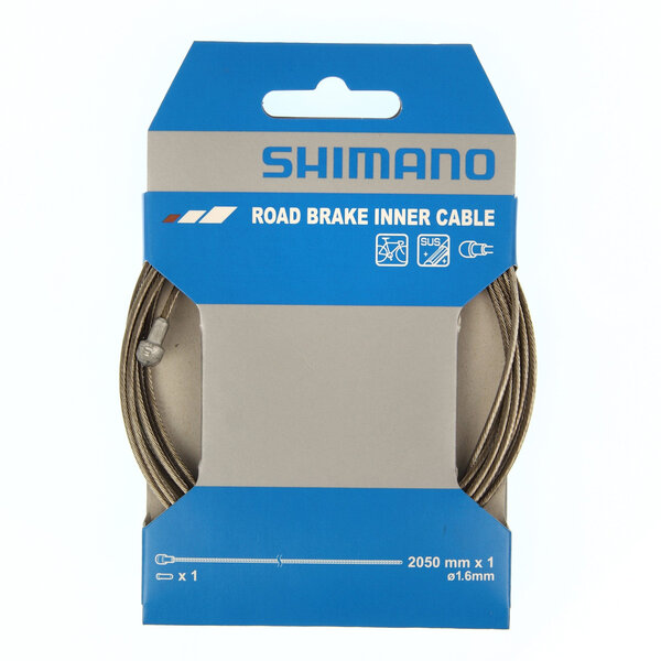 Shimano Shimano Road Stainless Steel Inner Brake Wire,1.6 X 2050 mm, Single