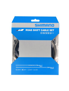 Shimano Shimano Road Gear Cable Set, Stainless Steel Inner Wire, Black