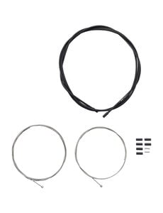 Shimano Shimano Road Gear Cable Set, Steel Inner Wire, SIS Outer And Outer Caps Black