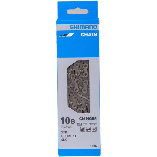 Shimano Shimano CN-HG95 Directional HG-X Chain, 10-Speed, 116L, SIL-TEC