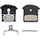 Shimano Shimano J04C-MF Disc Pads And Spring, Metal Sintered, Alloy/Stainless Back, Cooling Fins