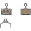 Shimano Shimano K04S-MX Disc Pads And Spring, Metal Sintered Pad, Steel Back