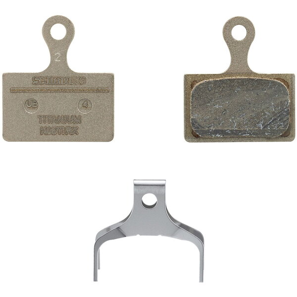Shimano Shimano K05Ti-RX Disc Pads And Spring, Resin Pad, Titanium Back