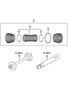 Shimano Shimano BB-MT800 MTB Press Fit Bottom Bracket With Inner Cover, For 92 Or 89.5 mm