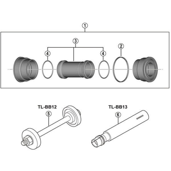 Shimano Shimano BB-MT800 MTB Press Fit Bottom Bracket With Inner Cover, For 92 Or 89.5 mm