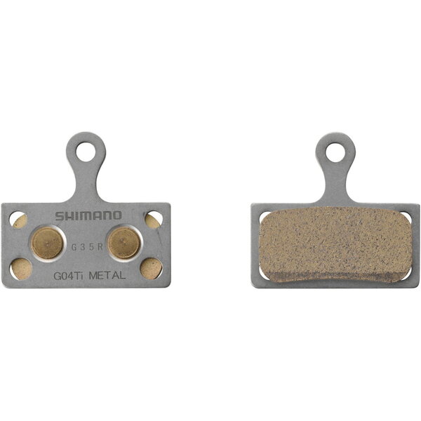 Shimano Shimano G04Ti-MX Disc Pads And Spring, Metal Sintered Pad, Titanium Back