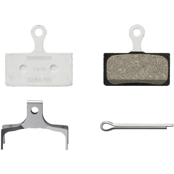Shimano Shimano G05A-RX Disc Pads And Spring, Resin Pad, Alloy Back