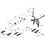 Shimano Shimano Ultegra R55C4  R8000 Cartridge Brake Shoe Calliper Mount, Alloy Rim, Black, Pair