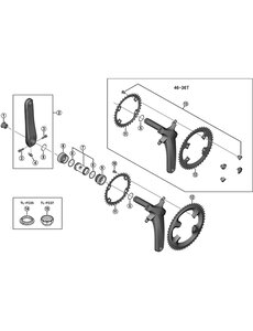 Shimano Shimano Ultegra FC-R8000  11 Speed Inner Chainring, 36T-MT