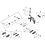 Shimano Shimano Ultegra R55C4  R8110 Cartridge Brake Shoe Direct Mount, Alloy Rim, Black, Pair