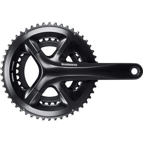 Shimano Non-Series Road FC-RS510 Double Chainset, For 135/142 mm Axle, Black