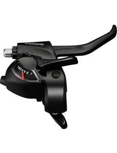 Shimano Shimano Altus ST-EF41 EZ Fire Plus STI Set For V-Brakes, 2-Finger Lever, Black