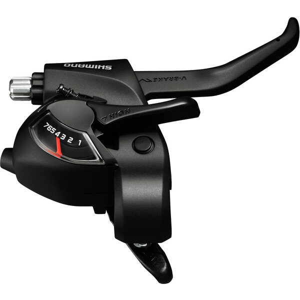Shimano Shimano Altus ST-EF41 EZ Fire Plus STI Set For V-Brakes, 2-Finger Lever, Black