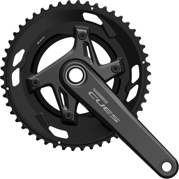 Shimano Shimano CUES FC-U6030-2 2 Piece Design Chainset, For 9/10-Speed, 165mm, 50-34T