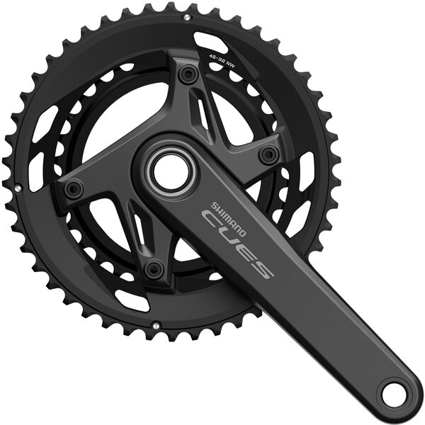 Shimano Shimano CUES FC-U6040-2 2 HollowTech II Chainset, For 9/10-Speed, 172.5mm, 46-32T